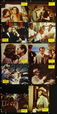 4e445 CHINATOWN 10 German movie lobby cards '74 Jack Nicholson, Roman Polanski