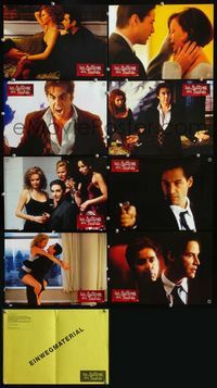 4e483 DEVIL'S ADVOCATE 8 German movie lobby cards '97 Keanu Reeves, Al Pacino, sexy Charlize Theron!