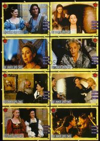 4e486 EVER AFTER 8 German movie lobby cards '98 great images of Drew Barrymore, Anjelica Huston!