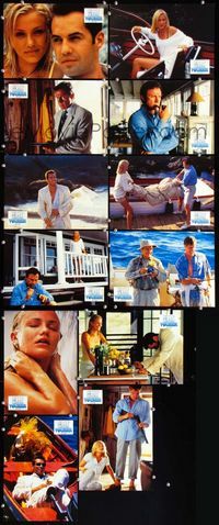 4e431 HEAD ABOVE WATER 12 German LCs '96 images of sexy Cameron Diaz, Billy Zane, Harvey Keitel!