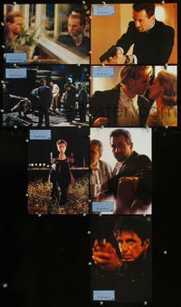 4e532 HEAT 7 German movie lobby cards '95 cool images of Al Pacino, Robert De Niro, & Val Kilmer!