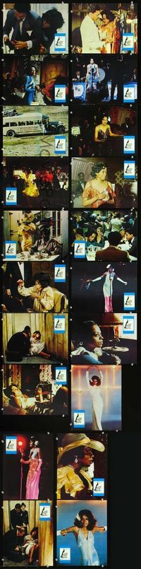 4e395 LADY SINGS THE BLUES 20 German LCs '72 Billie Holiday, great different images of Diana Ross!