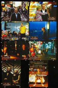 4e500 LOST IN TRANSLATION 8 German LCs '03 great wacky images of Bill Murray, Scarlett Johansson!