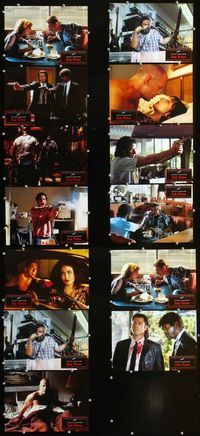 4e416 PULP FICTION 13 German LCs '97 great different action images of Bruce Willis & John Travolta!