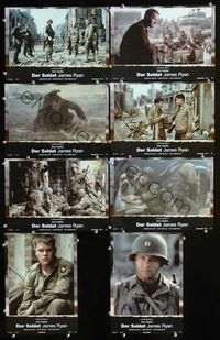 4e512 SAVING PRIVATE RYAN 8 German LCs '98 Spielberg, cool WWII images of Tom Hanks, Matt Damon!