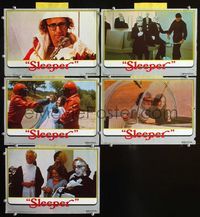 4e638 SLEEPER 5 German movie lobby cards R80 great wacky images of Woody Allen, Diane Keaton!