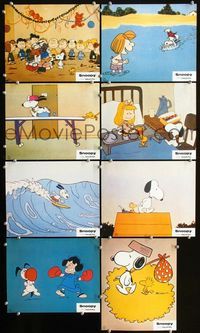 4e518 SNOOPY COME HOME 8 German LCs '72 Charles M. Schulz, great images of Snoopy, Charlie Brown!