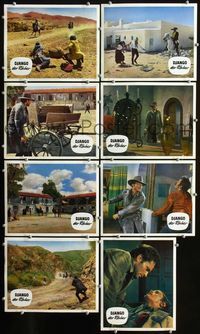 4e470 AVENGER 8 German movie lobby cards '66 tough cowboy Franco Nero, spaghetti western!