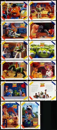 4e438 TOY STORY 12 German LCs '95 Disney & Pixar cartoon, great images of Buzz, Woody & cast!