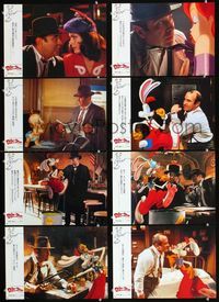 4e262 WHO FRAMED ROGER RABBIT 8 Japanese LCs '88 Robert Zemeckis, Bob Hoskins, Joanna Cassidy