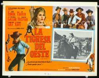 4e278 CAT BALLOU Mexican movie lobby card '65 great image & art of sexy gunslinger Jane Fonda!