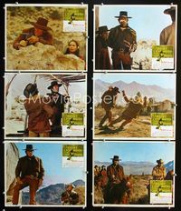 4e923 JOE KIDD 6 Mexican movie lobby cards '72 cool images of cowboy Clint Eastwood, John Sturges!