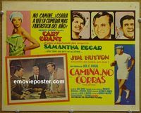 4e986 WALK DON'T RUN Mexican movie lobby card '66 Cary Grant, sexy Samantha Eggar!
