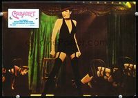 4e374 CABARET Spanish lobby card '72 cool image of sexy singing & dancing Liza Minnelli, Bob Fosse!