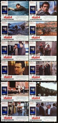 4e314 MIDNIGHT RUN 12 Spanish lobby cards '88 action images of Robert De Niro & Charles Grodin!