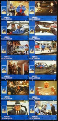4e322 PLANES, TRAINS & AUTOMOBILES 12 Spanish LCs '87 wacky images of Steve Martin & John Candy!