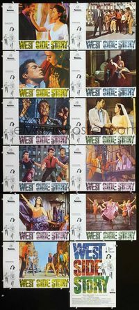 4e334 WEST SIDE STORY 12 Spanish movie lobby cards R68 cool images from classic musical!