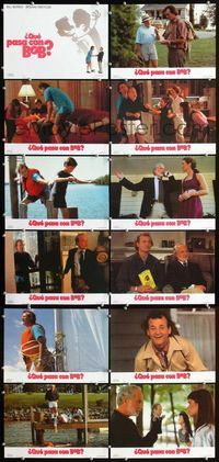 4e335 WHAT ABOUT BOB 12 Spanish lobby cards '91 wacky images of Bill Murray & Richard Dreyfuss!