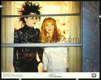 4f561 EDWARD SCISSORHANDS color 11x14 '90 Tim Burton, great close up of Johnny Depp & Winona Ryder!