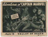 4f008 ADVENTURES OF CAPTAIN MARVEL Ch. 11 TC '41 art of Tom Tyler in costume fighting The Scorpion!