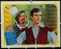 4f414 AS YOU LIKE IT lobby card #1 R49 great close up of young Laurence Olivier playing Shakespeare!