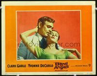 4f425 BAND OF ANGELS LC #7 '57 close up of Clark Gable & beautiful slave mistress Yvonne De Carlo!