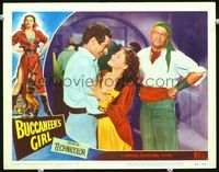 4f486 BUCCANEER'S GIRL LC #2 '50 Jay C. Flippen watches Philip Friend embrace sexy Yvonne DeCarlo!