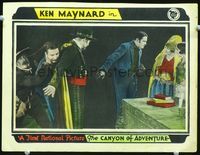 4f497 CANYON OF ADVENTURE LC '28 suave Ken Maynard saves pretty senorita Virginia Brown Faire!