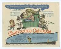 4f051 CHARTROOSE CABOOSE title card '60 Edgar Buchanan, Molly Bee, Ben Cooper, wacky train art!