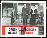 4f511 CITIZEN KANE LC #4 R56 richest man Orson Welles splashed by mud as Dorothy Comingore laughs!