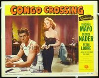 4f523 CONGO CROSSING LC #4 '56 sexiest Virginia Mayo falling out of neglege with George Nader!