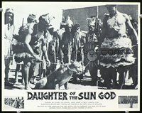 4f536 DAUGHTER OF THE SUN GOD LC '63 wacky c/u of natives with chained cougar in lost city of gold!