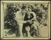 4f547 DICTATOR lobby card '22 great close up of Wallace Reid admiring ring on Lila Lee's finger!