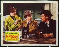 4f568 FALLEN ANGEL movie lobby card #3 R53 Dana Andrews at lunch counter with John Carradine!