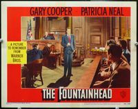 4f590 FOUNTAINHEAD LC #7 '49 Gary Cooper as Howard Roark gives his summation at his final trial!
