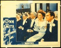 4f601 GENTLEMAN JIM lobby card '42 pretty elegant Alexis Smith in audience with men in tuxedos!
