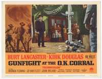 4f630 GUNFIGHT AT THE O.K. CORRAL LC #1 R63 Lancaster as Marshal Wyatt Earp faces down bad guys!