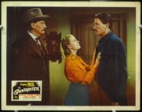 4f632 GUNFIGHTER movie lobby card #3 '50 Gregory Peck with Millard Mitchell & Helen Westcott!