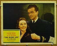 4f637 HAIRY APE lobby card '44 great close up of smiling pretty Susan Hayward with John Loder!
