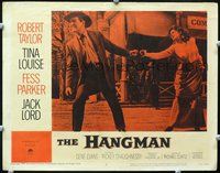 4f639 HANGMAN LC #5 '59 Robert Taylor tries to drag handcuffed Tina Louise through the street!