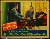 4f653 HERE COMES MR. JORDAN lobby card '41 Robert Montgomery, Claude Rains, Edward Everett Horton