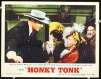 4f663 HONKY TONK lobby card #6 R55 Clark Gable isn't fooled by Lana Turner's dropped hankerchief!
