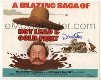 4f130 HOT LEAD & COLD FEET signed TC '78 by Don Knotts, who is a cowboy sinking in quicksand!