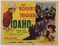 4f137 IDAHO signed TC R55 by Roy Rogers & Smiley Burnette, plus Sons of the Pioneers also shown!