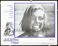 4f713 JULIETTE DE SADE LC '69 great wacky close up of crazed Maria Pia Conte, who did everything!