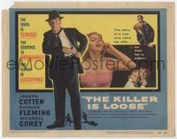 4f150 KILLER IS LOOSE title lobby card '56 Budd Boetticher, Joseph Cotten & sexy Rhonda Fleming!