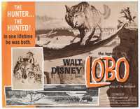4f167 LEGEND OF LOBO TC '63 Walt Disney, King of the Wolfpack, cool artwork of wolf being hunted!