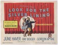 4f173 LOOK FOR THE SILVER LINING TC '49 art of June Haver & Ray Bolger dancing, Gordon MacRae