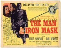 4f183 MAN IN THE IRON MASK title card '39 Louis Hayward, sexy Joan Bennett, directed by James Whale!