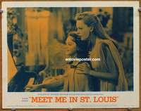 4f775 MEET ME IN ST. LOUIS lobby card #6 R62 Judy Garland & her sister Lucille Bremer sing at piano!